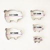 Heluok Pig Cookie Cutter, Large Mexican Gingerbread Piggy Marranitos Cookie