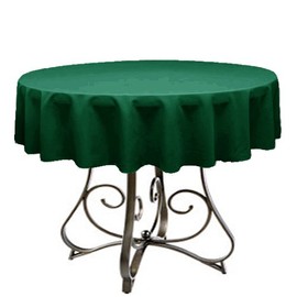 KS Linens Polyester Round Tablecloth 54" (Hunter Green)