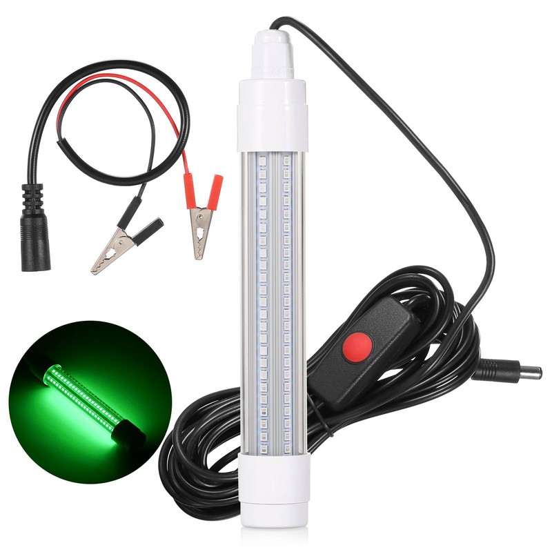 144 LED Submersible Fishing Light Underwater Fish Finder Lamp Night