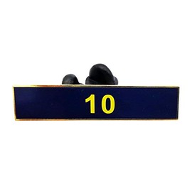 The Pin People 10 Years of Service Blue Citation Bar