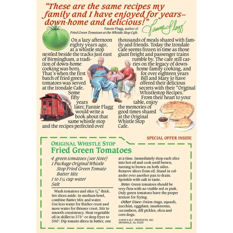 WhistleStop Cafe Original Fried Green Tomato Batter Mix 9 Oz