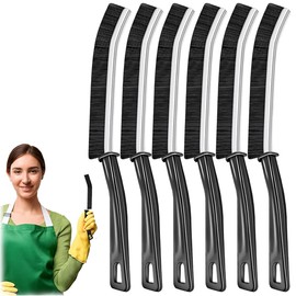 XYTAHDM 6er-Pack Eckreinigungsbürste mit harten Borsten - Mehrzweck-Fugenbürste, Reinigungsbürste, Reinigungswerkzeug für Toilette, Badezimmer, Zuhause, Badewanne, Waschbecken