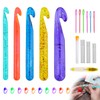 Large Crochet Hook Set Size 12m/15mm/18mm/20mm/25mm 5pcs Large Crochet Hook