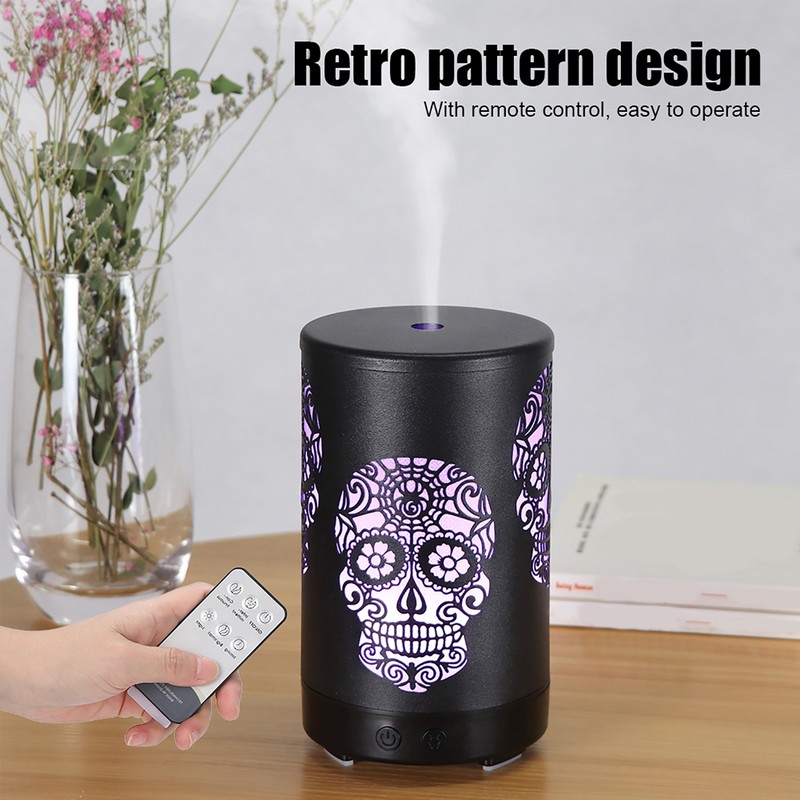 Essential Oil Diffuser Portable Remote Control Aroma Diffuser LED Light