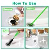 Drain Snake Hair Drain Clog Remover - 4 Pack Shower