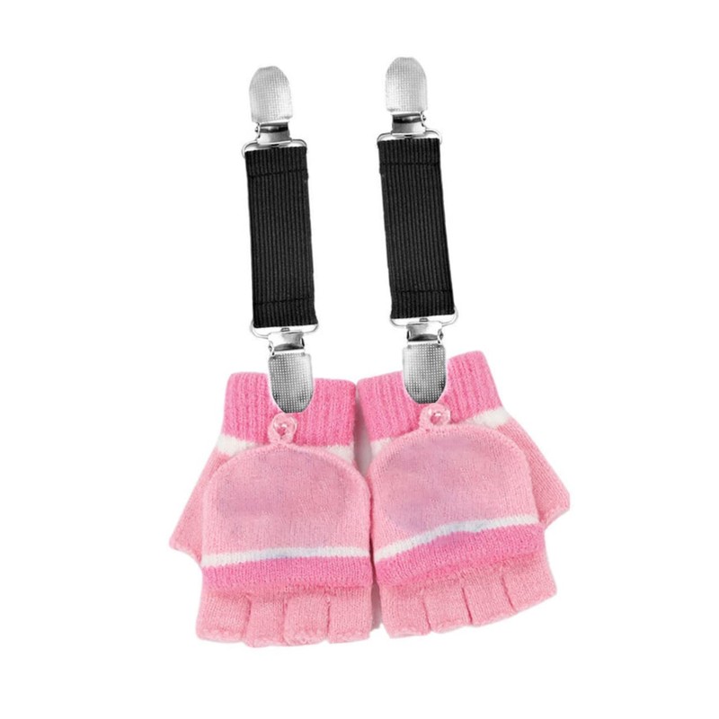 TOVINANNA 4Pcs Lost Glove Clips for Reusable Elastic Mittens Holders