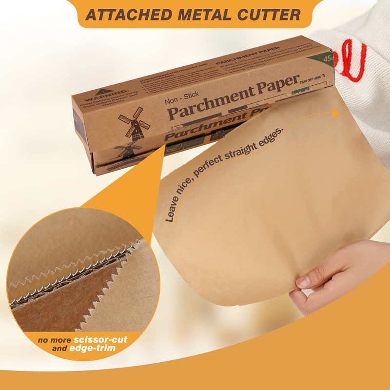 Unbleached Parchment Paper for Baking, 12 in x 240 ft,
