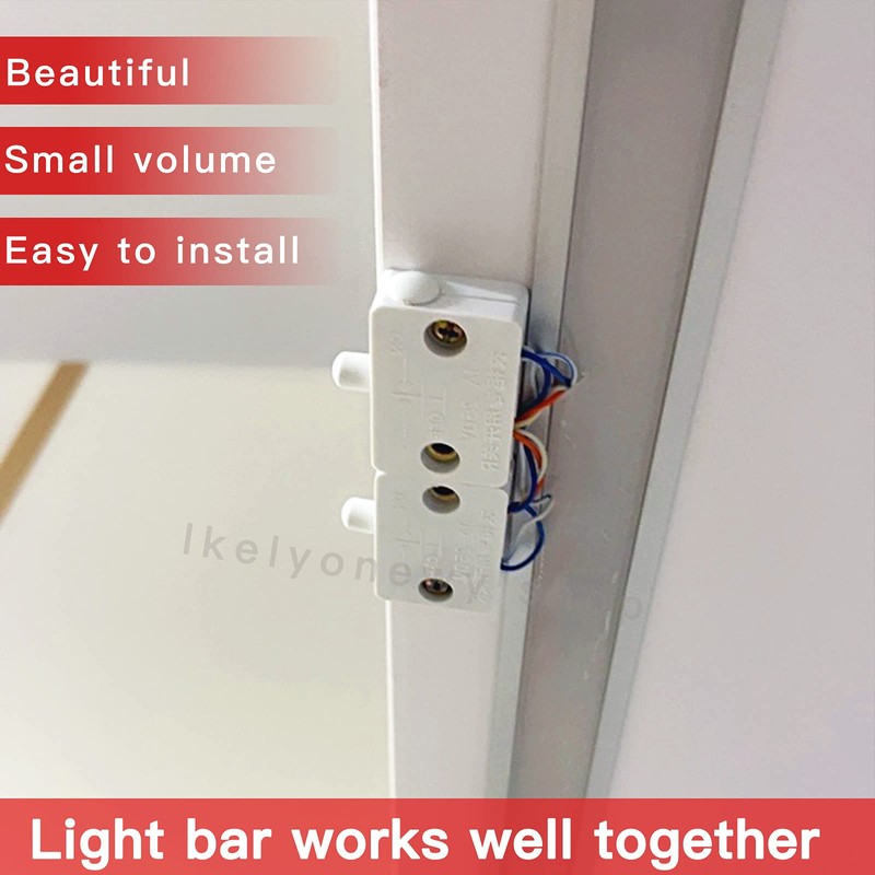 8Pcs Door Closed Light Switch Kit - On Off When