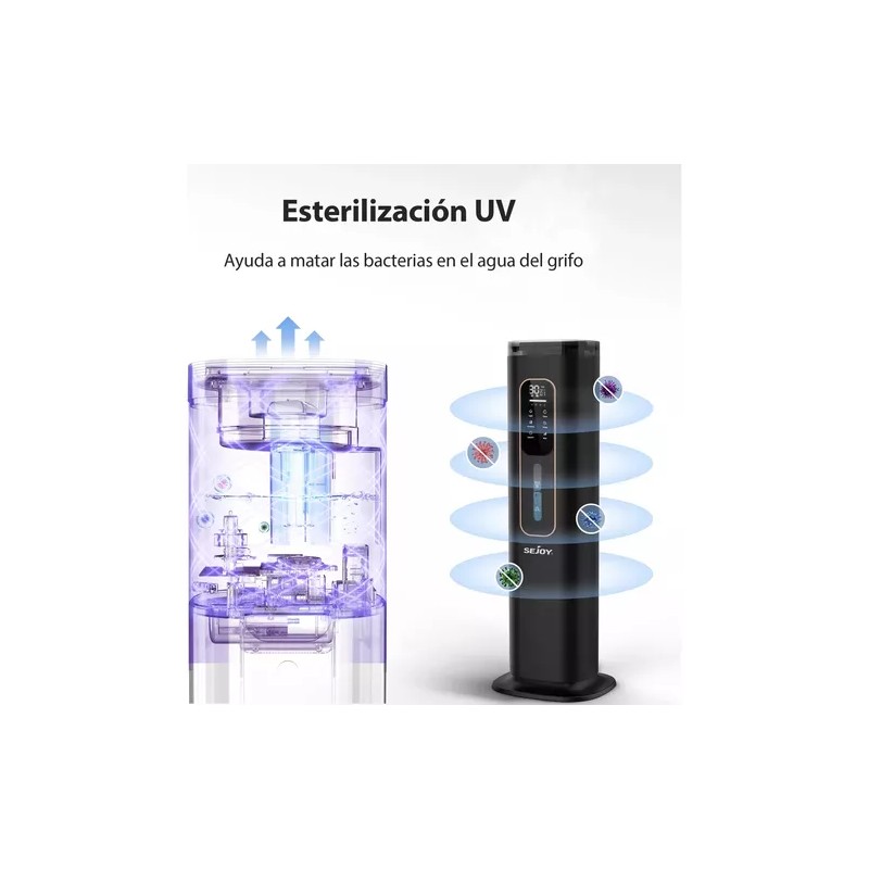 Sejoy Humidificadores 8l Para Dormitorio Habitación Grande Y Bebé Color