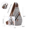 Canvas Sling Bag - Small Crossbody Backpack Shoulder Casual Daypack