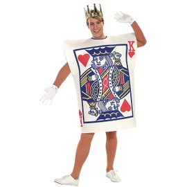 Rubie's 16585 Humor Playing Card King of Hearts Adult Costume, Multicolored, One Size
