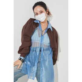 [D.masque] Deux. by ホワイト］For Ladies' & Men's【ウイルス飛沫99％カット・不織布3層構造・デザインマスク】 5枚入