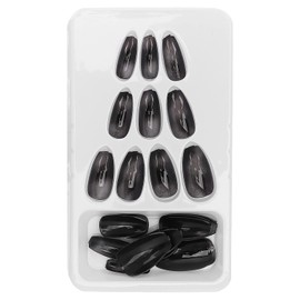 Kit de Uñas Falsas, 24 Piezas de Puntas de Arte de Uñas Postizas, Exquisita Cubierta Completa Desmontable, Prensa en Uñas Postizas