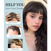 DYbeautyhair Clip in Fringe - 100% Human Hair Bangs Clip