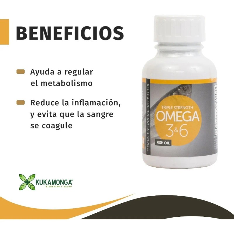 Omega 3 Y 6 Pescado - 60 Cpsulas Sin Sabor