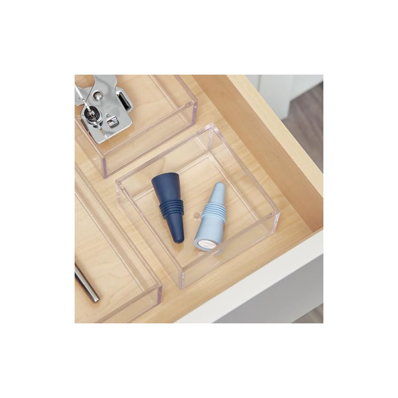 InterDesign 40950 Clarity Cosmetic Organizer for Vanity Cabinet to Hold