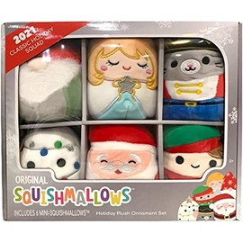 Squishmallows 2021 Holiday Plush Ornament Set (Classic Holiday Squad)