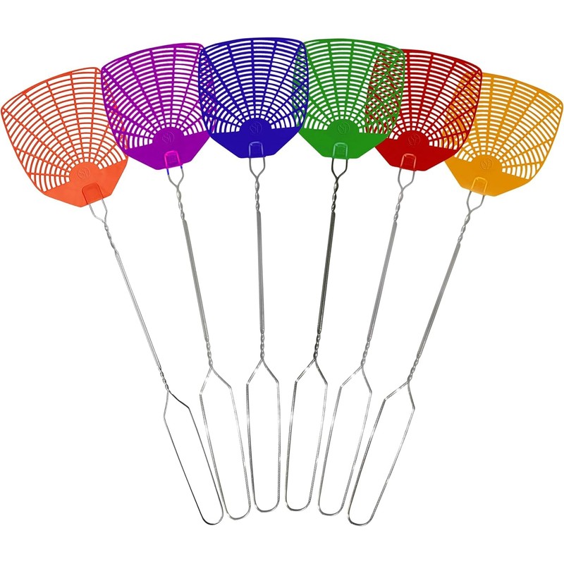 Supreme Bug & Fly Swatter 6-Pack – Braided Metal Handle