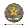 U.S. Army Logo on Camo Kitchen Refrigerator Locker Button Magnet