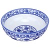 Kichvoe 7Inch White And Blue Porcelain Bowls Ceramic Noodle Bowl