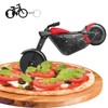 Motorcycle Pizza Cutter, Stainless Steel Plastic Funny Pizza Wheel, Pizza