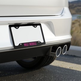 Milf Mobile License Plate Frame Funny License Plate Holder Novelty License Plate Frame