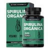 Spirulina Orgánica 100 Natural Espirulina Tecnología Cápsulas Veganas Capsulas Vitaminas