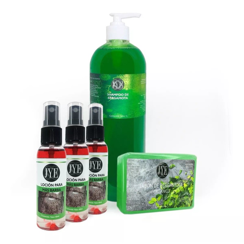 JYE Crecimiento Cabello Barba 1 Litro+jabon+3pack Locion Oferta
