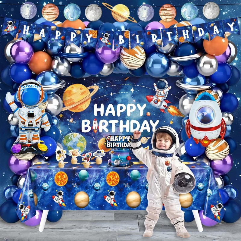 139Pcs Space Themed Party Decorations