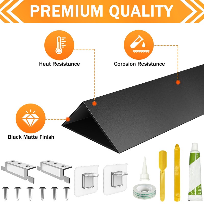 30" Slide-in Range Rear Filler Kit W10113901A, Stove Gap Universal