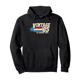 Retro '85 Vintage 40th Birthday Top for Men 1985 Dad 40 Pullover Hoodie