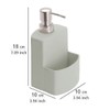 WENKO Dispensador de Gel con reposa cepillos Festival gris, Grey,