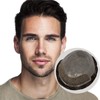 Amiable hair piece for men Soft Thin Skin PU Single