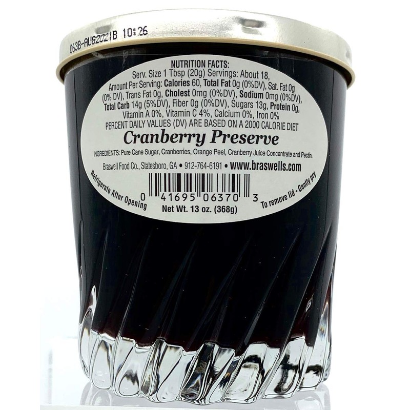 Braswell's Select Cranberry Preserves