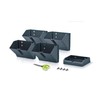 PROSPERPLAST Vertical Mini Cascade Plastic Planter in Anthracite 19.5 (L)