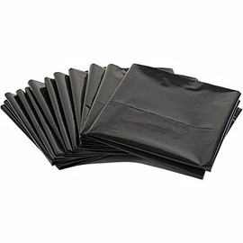 50 Pcs X 72-77L Black Garbage Bin Liners Economy Bags One Size