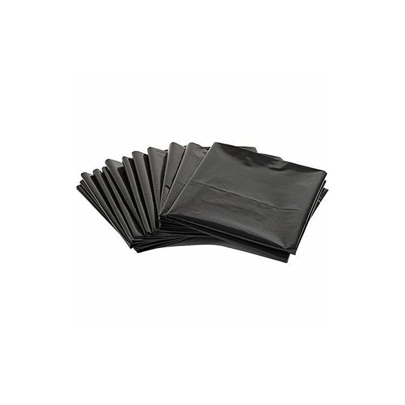 50 Pcs X 72-77L Black Garbage Bin Liners Economy Bags