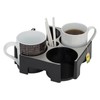 Alba Universal Capsules Dispenser Aluminium Metal Grey and Black, Aluminium,
