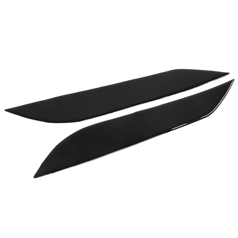 2pcs Headlight Eyebrow Eyelids Trim Decoration Car Light Eyebrow Replacement