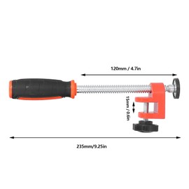 TOPINCN Abrazadera de Borde de un Solo Eje Abrazadera Multifuncional de Borde Recto Fijo Rápido Tipo F para Carpintería