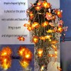 LED light chain autumn leaves garland