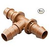Rain Bird BT50/4PK Drip Irrigation 1/2" Barbed Tee Fitting, 4-Pack