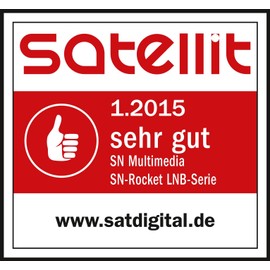 SN Rocket Single LNB LF-01 40mm Feed 0.1db Full HD 3D Gold-Plated Connectors