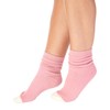 Slenderella Waffle Knit Bed Socks BS183 Pink