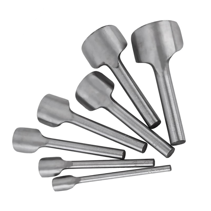 Semicircle Punch, 7pcs/Set Leather Carft Half Round Punch, Belt End