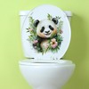 WAFT YEARN Super Cute Panda Toilet Seat Lid Cover Decals