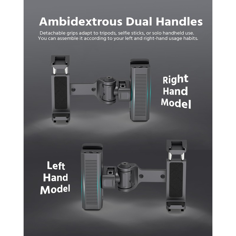 Phone Clip Rig Stabilizer for Smartphone, Lightweight Handheld Vlogging Rig