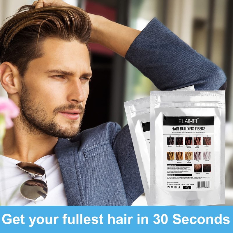 Fibre per capelli, Fibre per capelli nere, Fibre per correttore