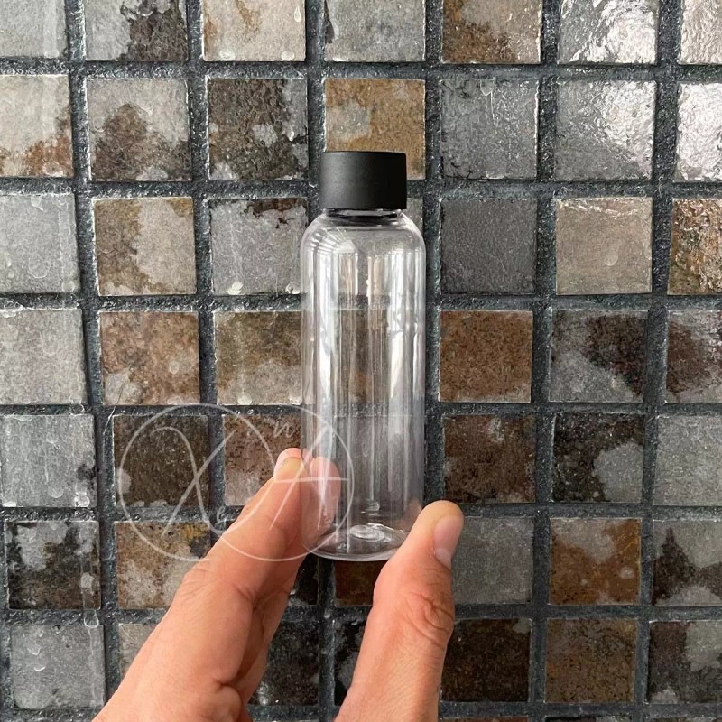 Xena 50 Envases Botella 60 Ml Tapa Rosca Blanca, Negra