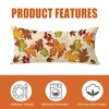 Fahrendom Fall Maple Leaves Lumbar Decorative Rectangle Pillow Cover 14
